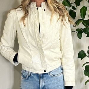 Vintage 70s 80s Wilson’s White Leather Jacket